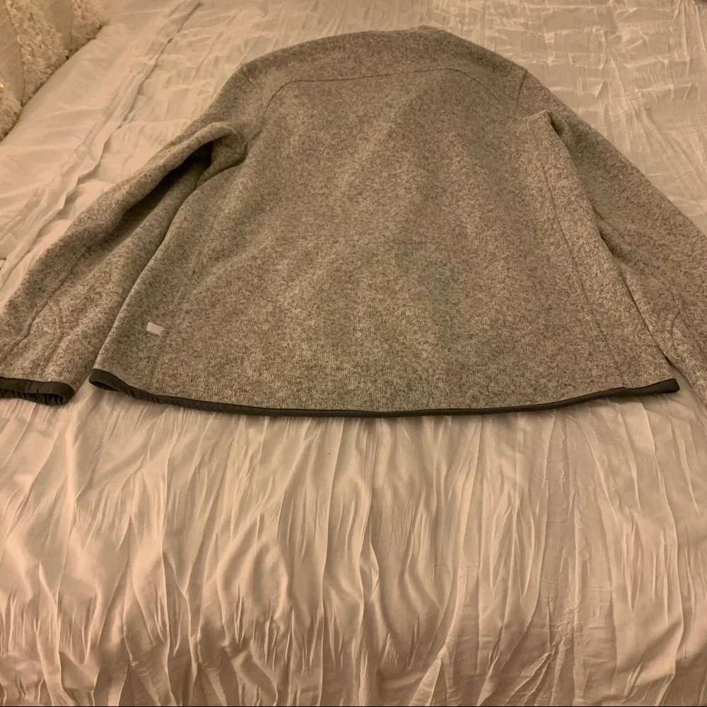 lululemon athletica Heather Gray Hooded Quarter-Zip Pullover
